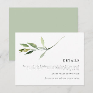 Invitation ISABELLA Elegant Minimal Greenergie Détails du Mar