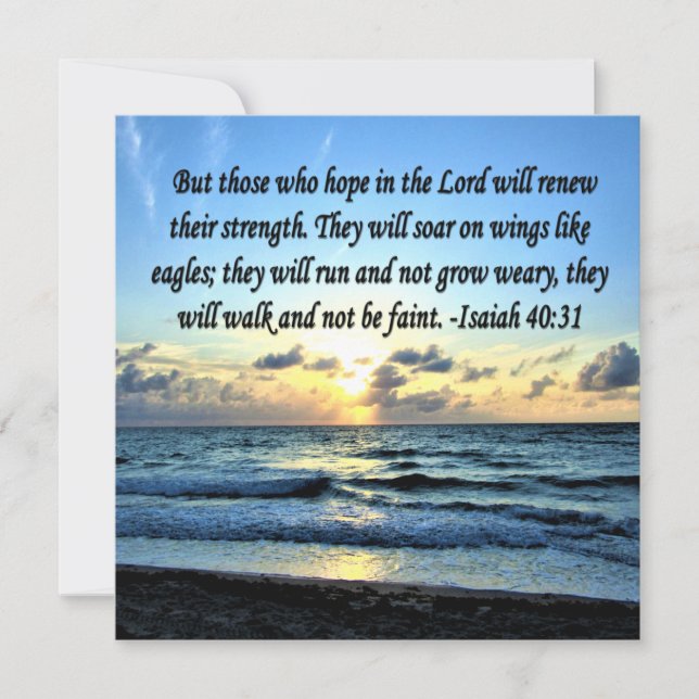 INVITATION ISAIAH 40:31 BIBLE VERS (Devant)