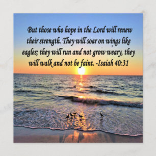 INVITATION ISAIAH INSPIRATIONNEL 40:31