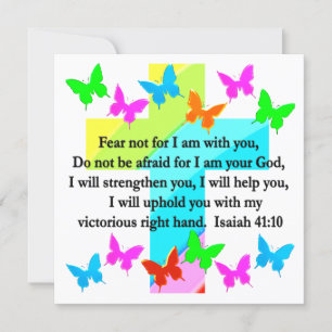 INVITATION ISAIAH RELIGIEUX 41:10 SCRIPTURE VERSE