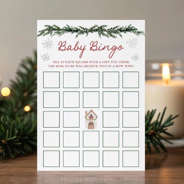 Invitation It Takes a Village Baby Shower Bingo Card (Créateur téléchargé)