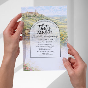 Invitation Italian Pienza That’s Amore Enterrement de Vie de 