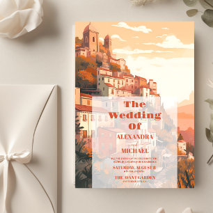 Invitation Italie Élégante moderne Destination Mariage