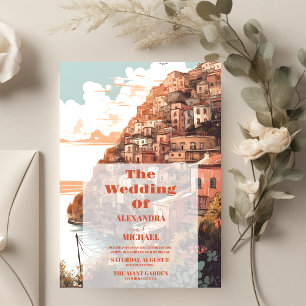 Invitation Italie Élégante moderne Destination Mariage