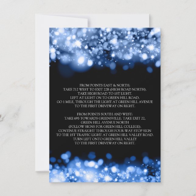 Invitation Itinéraires de conduite Éclairage Sapphire Bleu (Devant)