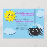 Invitation Itsy Bitsy Spider (Pas de Arrière - pla