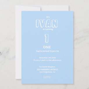 Invitation Ivan l'invitation d'anniversaire du prince de glac