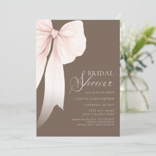 Invitation Ivory Coquette Bow Fête des mariées