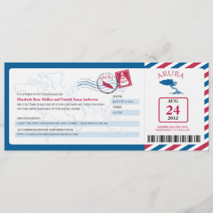 Invitation iWedding de carte d'embarquement de par