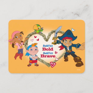 Invitation Jack et la Saint Valentin des Pirates de Neverland