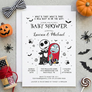 Invitation Jack et Sally Baby shower