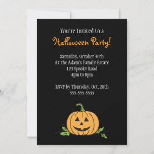 Invitation Jack O Lantern