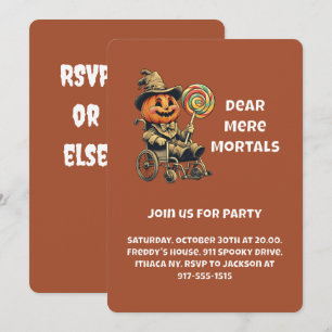 Invitation Jack-o'-lantern Halloween Party accessible