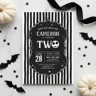 Invitation Jack Skellington 2e anniversaire - DEUX