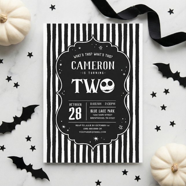 Invitation Jack Skellington 2e anniversaire - DEUX (Créateur téléchargé)