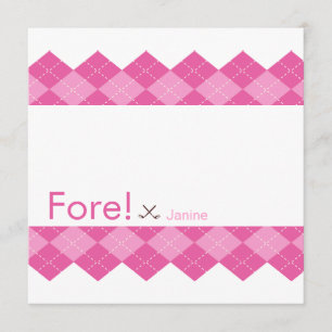 Invitation Jacquard de golf Ladies Pink