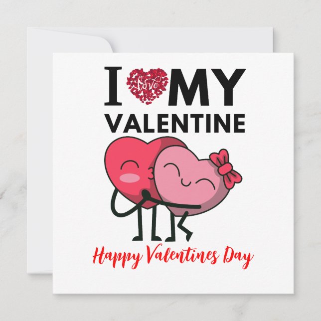 Invitation J'adore mes cadeaux de Saint Valentin spéciaux (Devant)