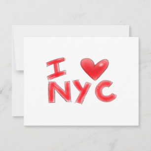 Invitation J'adore NYC Classique