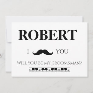 Invitation J'ai la fille, tu seras mon Groomsman ?