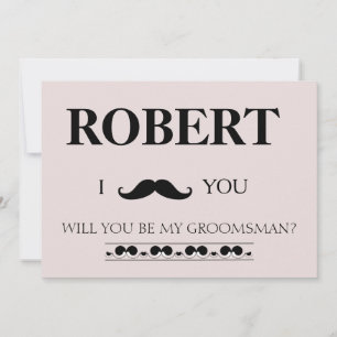 Invitation J'ai la fille, tu seras mon Groomsman ? Invi