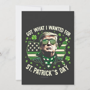 Invitation J'ai obtenu ce que je voulais pour la Saint-Patric