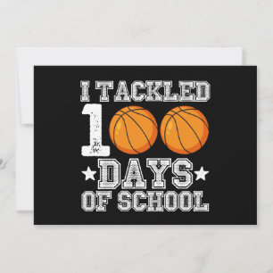 Invitation J'ai traité 100 jours de basket-ball scolaire