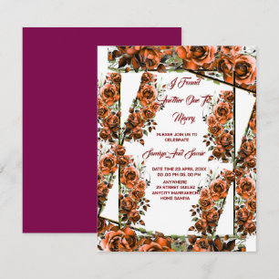 INVITATION J'AI TROUVÉ UN AUTRE À ÉPOUSER  MARIAGE 