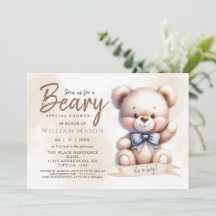 J'ai un Baby shower d'ours en peluche mignonne