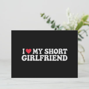 Invitation J'aime ma petite GF fille garçon Couple Valentines