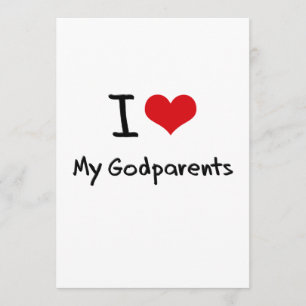 Invitation J'aime mes parrains