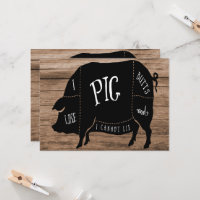 J'aime Pig Butts fête d'anniversaire