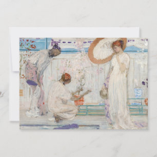 Invitation James Whistler - Symphonie blanche, Trois filles