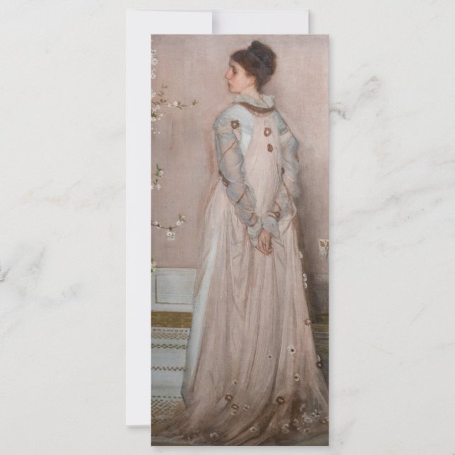 Invitation James Whistler - Symphonie en couleur chair et ros (Devant)
