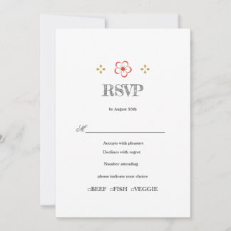 Invitation  Japanese Plum Blossom Design