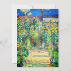 Invitation Jardin aux fleurs de Monet