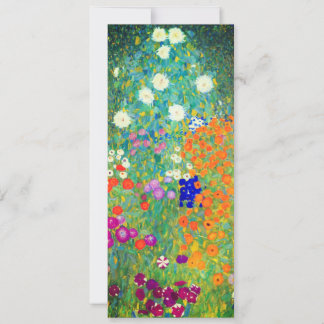 Invitation Jardin aux fleurs Gustav Klimt