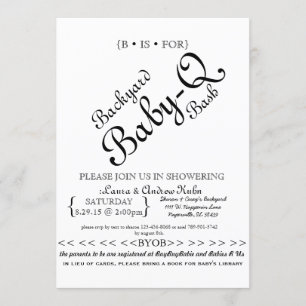 Invitation Jardin Bébé-Q Bash