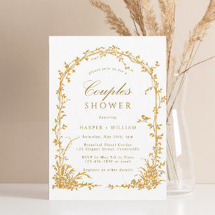 Invitation Jardin botanique ambre Arc Couples Douche