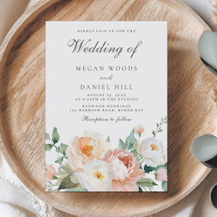 Invitation Jardin botanique Ressort Mariage floral