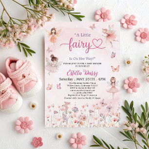 Invitation Jardin Chic Floral Fairy Princess Baby shower fill