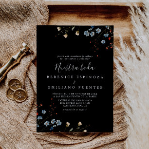 Invitation Jardin Coloré Fleur Sauvage Nuestra Boda Mariage
