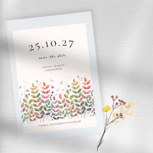 Invitation Jardin D'Automne Avec Des libellules Économisez La