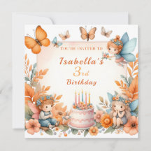 Jardin de Fée Magique Orange - Anniversaire