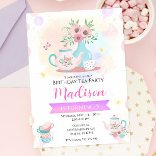 Invitation Jardin de fête d'anniversaire floral de printemps
