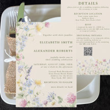 Jardin de Fleurs Sauvages Code QR Recto-Verso Mari