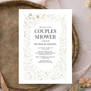 Invitation Jardin de fleurs sauvages de printemps douche pour