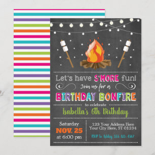 Invitation Jardin de l'invitation d'anniversaire de feu,