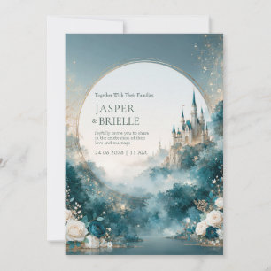 Invitation Jardin de mariage du château céleste de la brume d