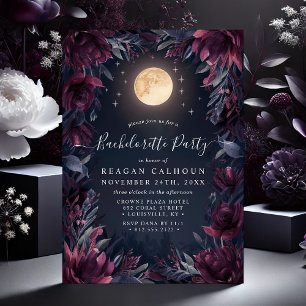 Invitation Jardin de Minuit Lune Enterrement de Vie de Jeune 