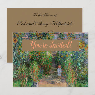 Invitation Jardin de Monet Vetheuil Impressionim Peinture